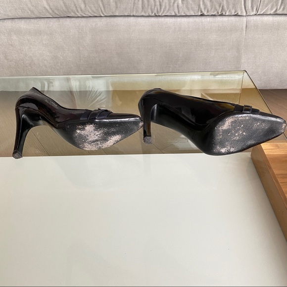 Gucci Navy patent leather pumps size 37 1/2. - Picture 6 of 7